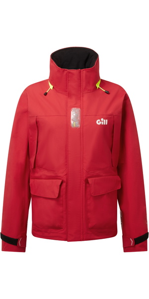 2026 Gill Womens OS3 Coastal Sailing Jacket OS34JW - Red